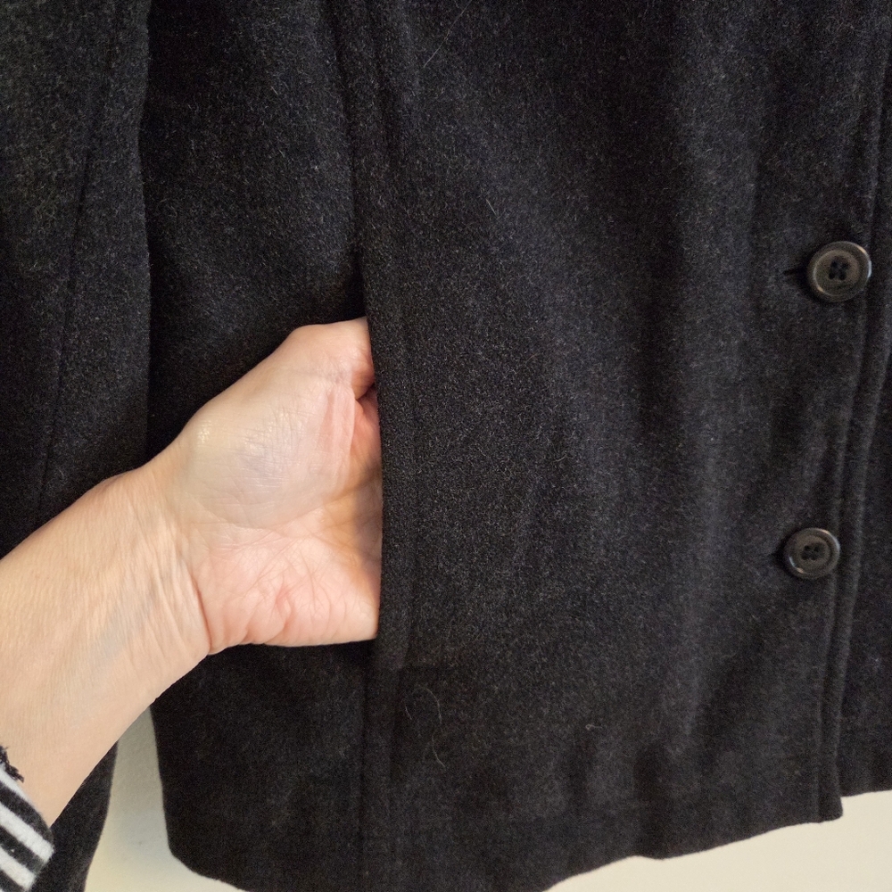 J. Crew Wool Thinsulate Lined Jacket Shacket Blac… - image 3